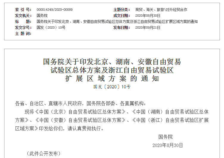 北京自由贸易区